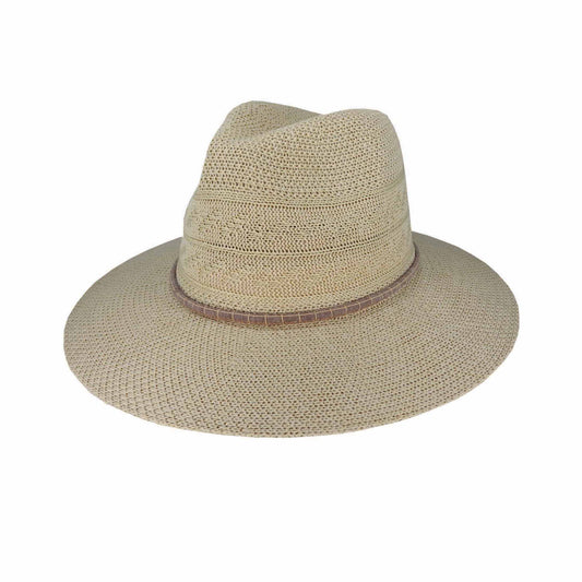 Mosman Crushable Polyester Knit Safari Hat with Inner Size Adjuster