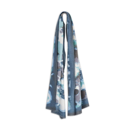 Stoke – Wide Dacron Scarf with Watermark Pattern