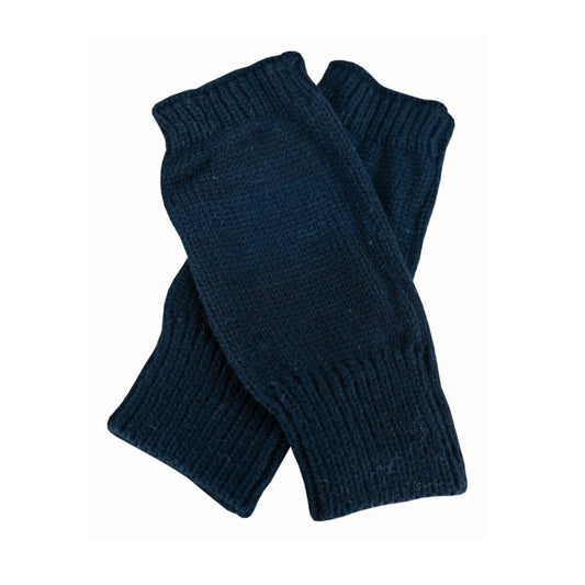 Astrid Acrylic Knit Hand Warmers with Ribbed Cuff – One Size