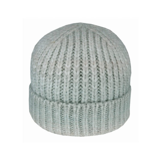 Women’s Ombre Knit Beanie – Acrylic Blend Cuffed Winter Hat by Avenel