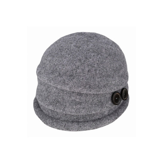 Francesca – Boiled Wool Button Pull-On