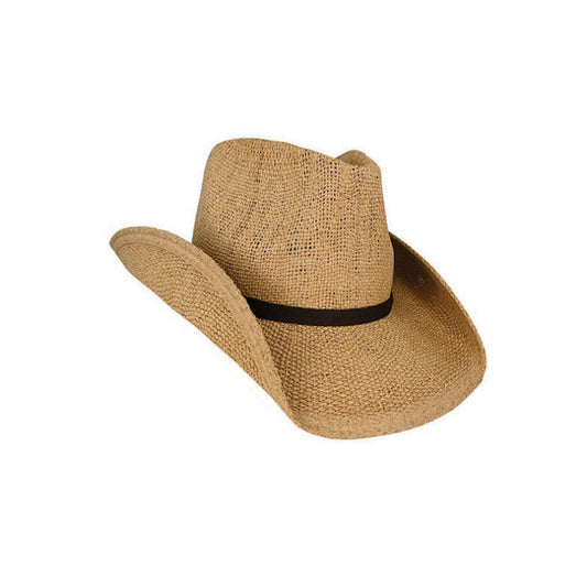 Dookie Woven Toyo Western Hat with Structured Upturn Brim – Natural Fibre Summer Style