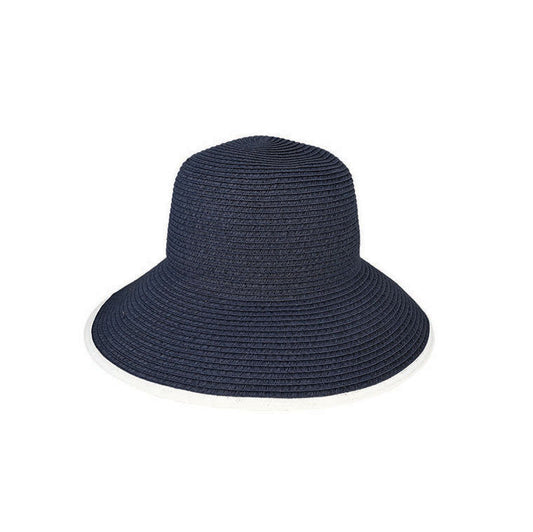 Violet – Women's Braided Ponytail Resort Hat with UPF 50+ Protection