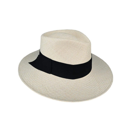 Maddison Ladies Cuenca Fedora Hat – Grade #3 Toquilla Straw with 8cm Brim