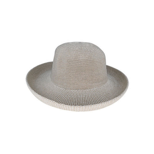 Linton – Crushable Polyester Knit Breton Hat with Upturn Brim and Adjustable Fit