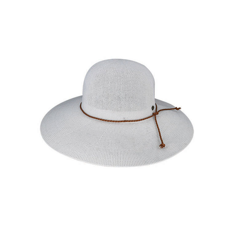 Molly – Crushable Cotton Knit Wide Brim Boho Hat with Sun Protection