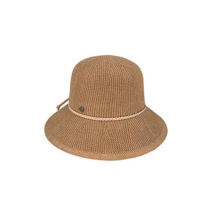 Henrietta Crushable Polyester Knit Facesaver Hat – Lightweight Sun Protection Travel Hat