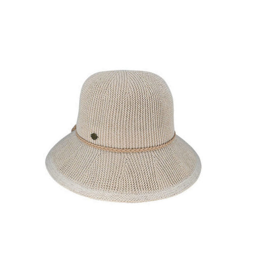 Henrietta Crushable Polyester Knit Facesaver Hat – Lightweight Sun Protection Travel Hat
