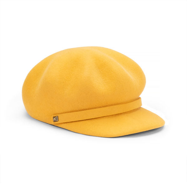 Gianna – Structured Wool Felt Baseball Cap with Adjustable Fit