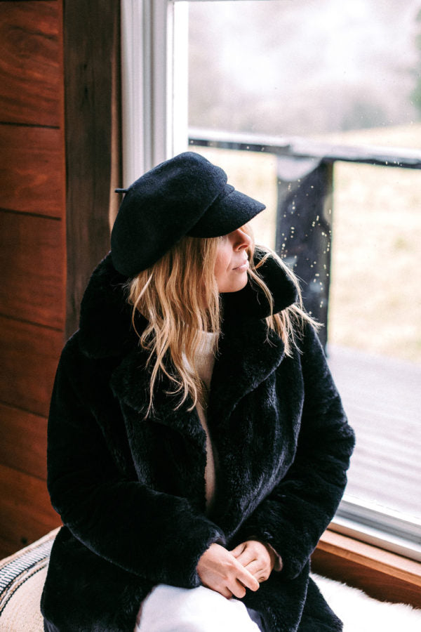 Henley Wool Baker Boy Cap – Vintage-Inspired Flat Cap for Winter