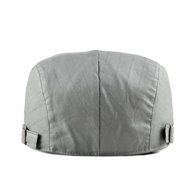Men’s Retro Cotton Beret – Flat Top, Short Brim | Adjustable Fit - Urban Caps