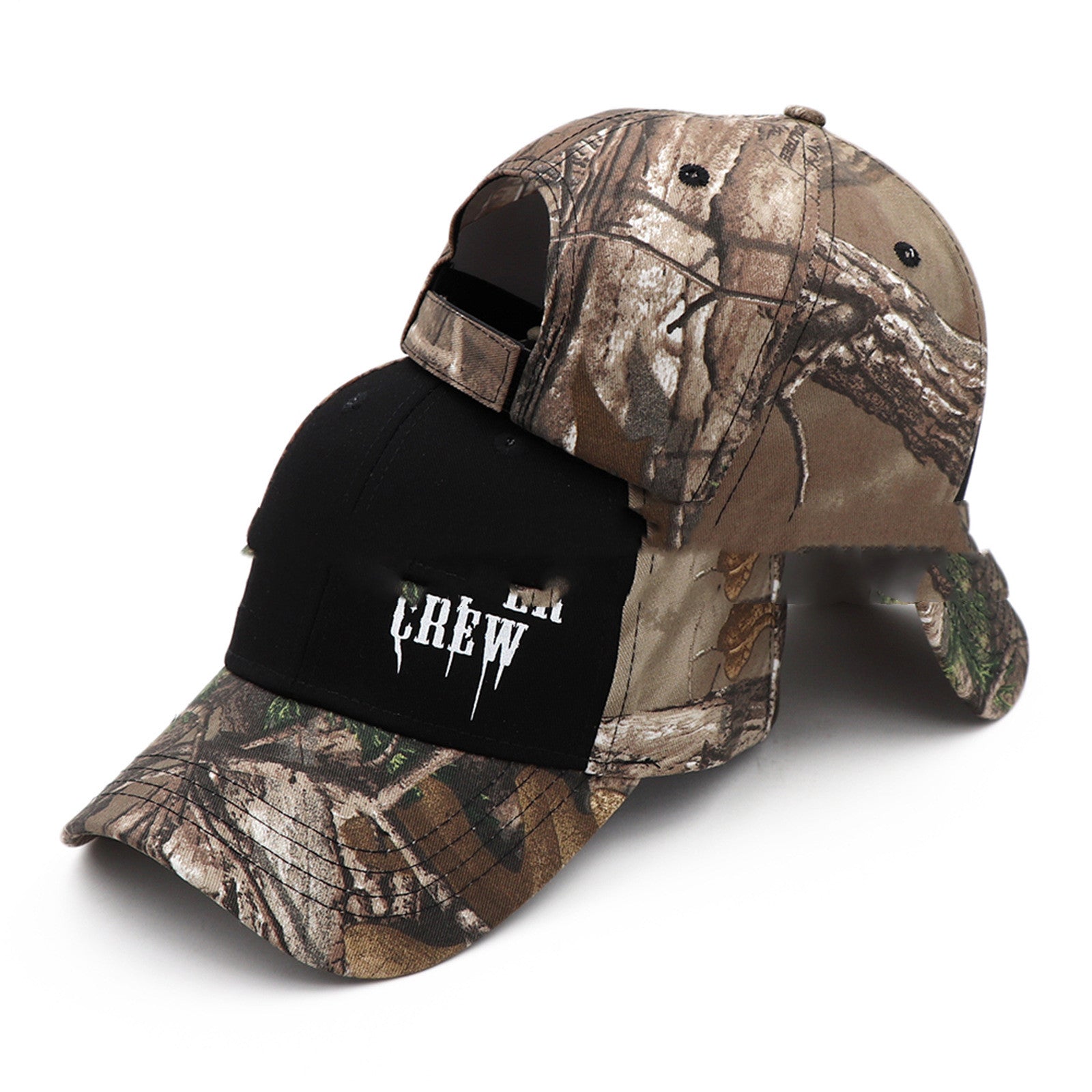 Alphabet Embroidery REAPER CREW Full Size Elastic Band Solid Color Cotton Baseball