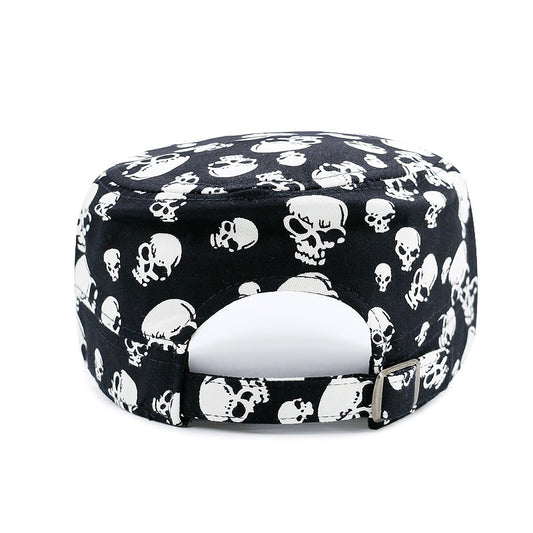 Spring And Summer Multi-skull Printed Outdoor Leisure Hipster Military Cap - Urban Caps