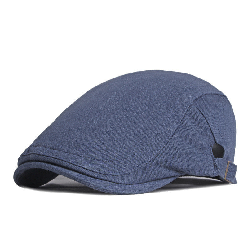 Simple Light Board Cotton Beret Men's Retro - Urban Caps
