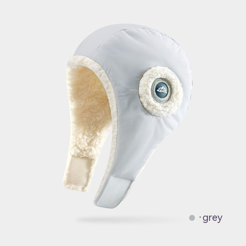 Down Plush Hat For Women Cycling Windproof Waterproof Ear Protection Warm Fashion Hats Winter Thicken Caps - Urban Caps