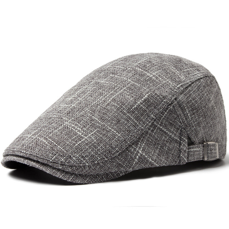 Men's Breathable Retro Casual Cotton And Linen Beret - Urban Caps