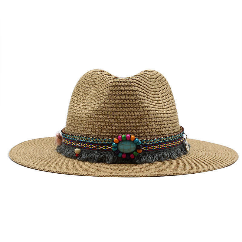 Jazz Cowboy Straw Outdoor Seaside Sun Hat - Urban Caps
