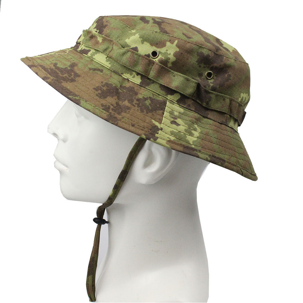Outdoor Mountaineering Tactics Camouflage Cloth Round Hat - Urban Caps
