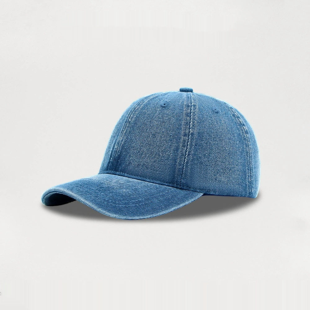 Summer Denim Light Version Solid Color Casual Baseball Cap - Urban Caps