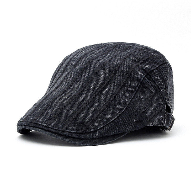 Men's Denim Casual Beret Pure Cotton - Urban Caps