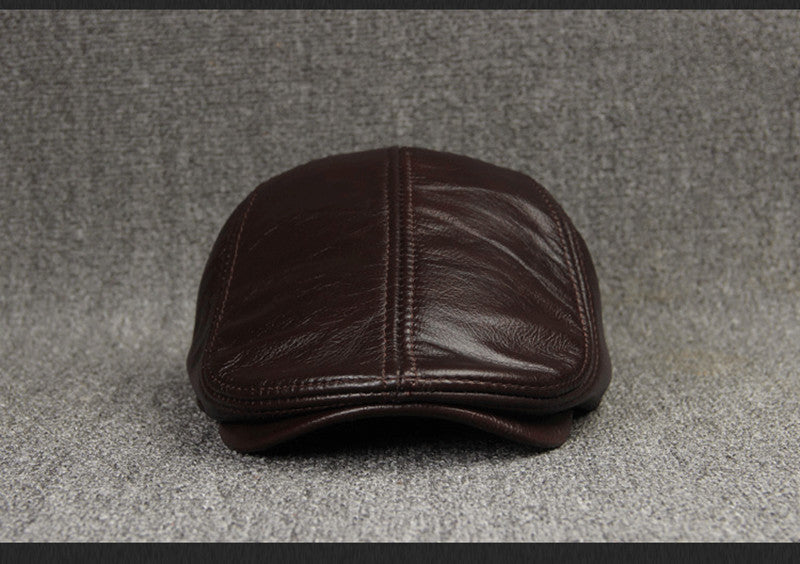 First Layer Cowhide Comfortable And Fashionable Sunscreen Beret - Urban Caps