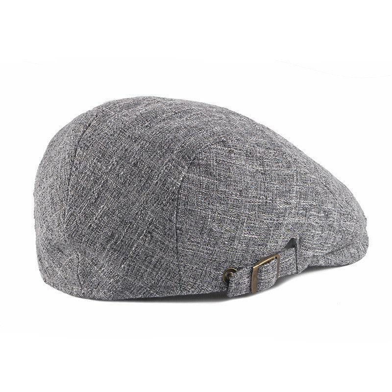 Men’s Lightweight Cotton Sun Cap – Retro British-Style Flat Hat | Breathable Fit - Urban Caps