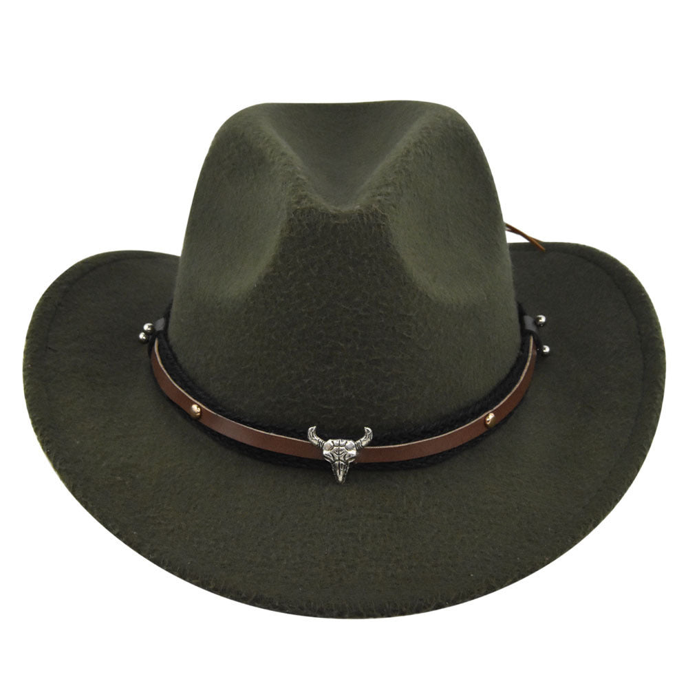 Cowhead Western Cowboy Hat Cornice - Urban Caps