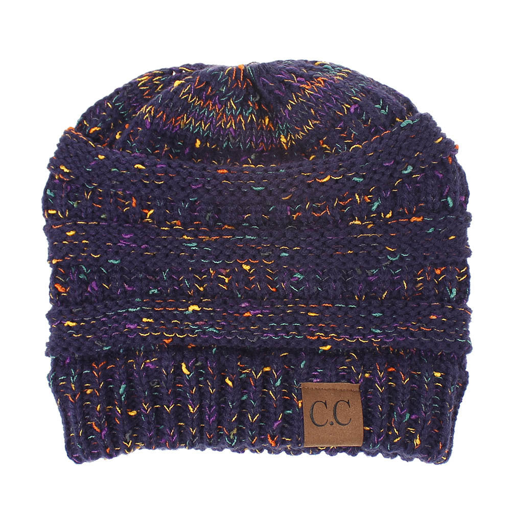 INS Colored Thread Variegated Hat Woolen Knitted Hat - Urban Caps