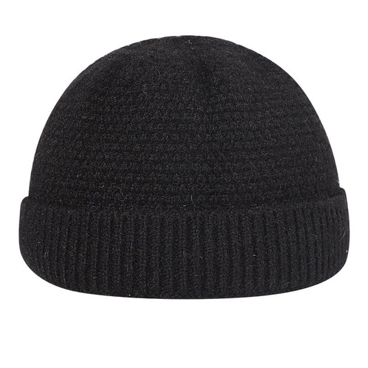Outdoor Autumn And Winter Warm Hemming Knitted Woolen Cap - Urban Caps
