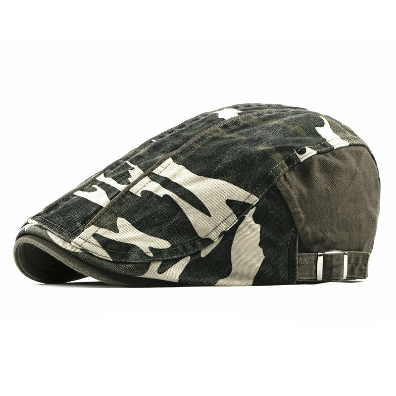 Camouflage Beret Hat Men's Wash Cap - Urban Caps