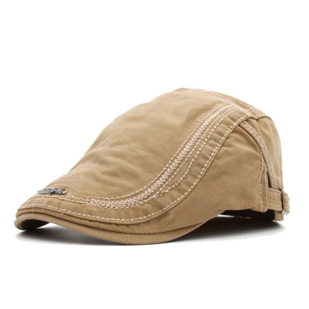 Men’s Retro Cotton Sun Cap – Embroidered Dome Style | Adjustable Fit - Urban Caps