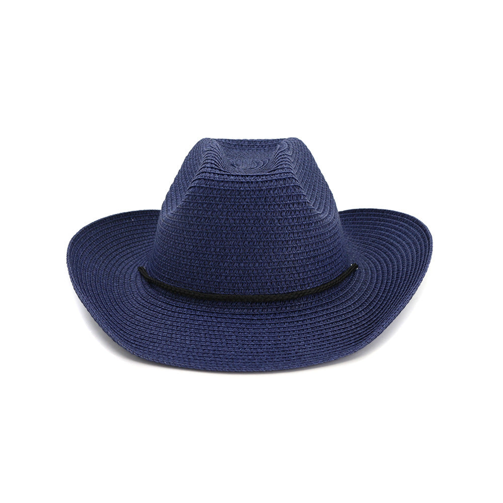 Shade Outdoor Beach Big Brim Cowboy Straw Hat - Urban Caps