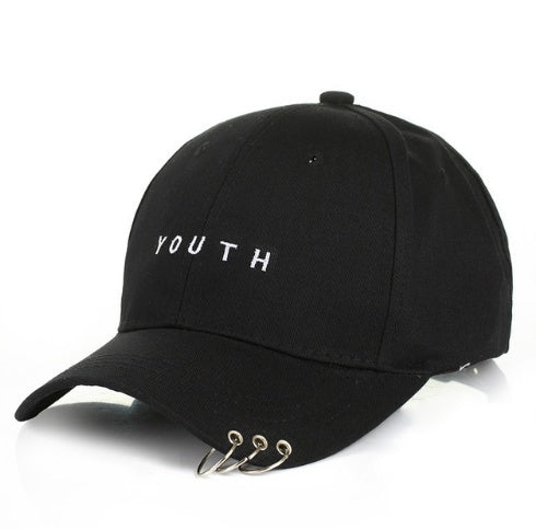 Unisexe Lettre Imprimé Solide Caps Hommes Femmes Anneau Hip Hop Casquette de baseball Coton Snapback Chapeau - Urban Caps