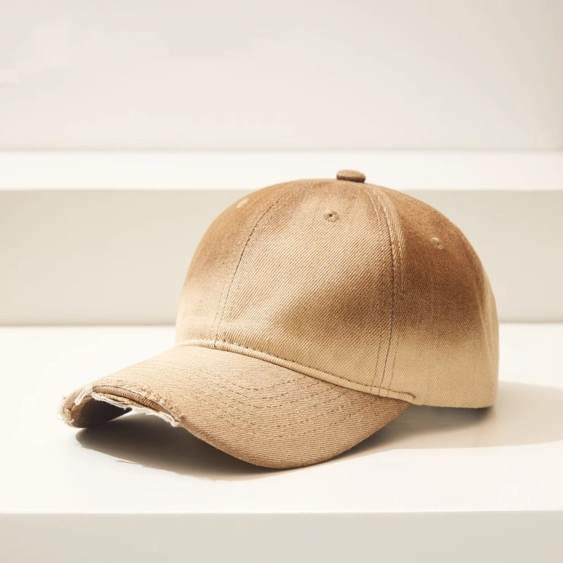 Distressed Gradient Denim Casual All-match Ripped Baseball Cap - Urban Caps