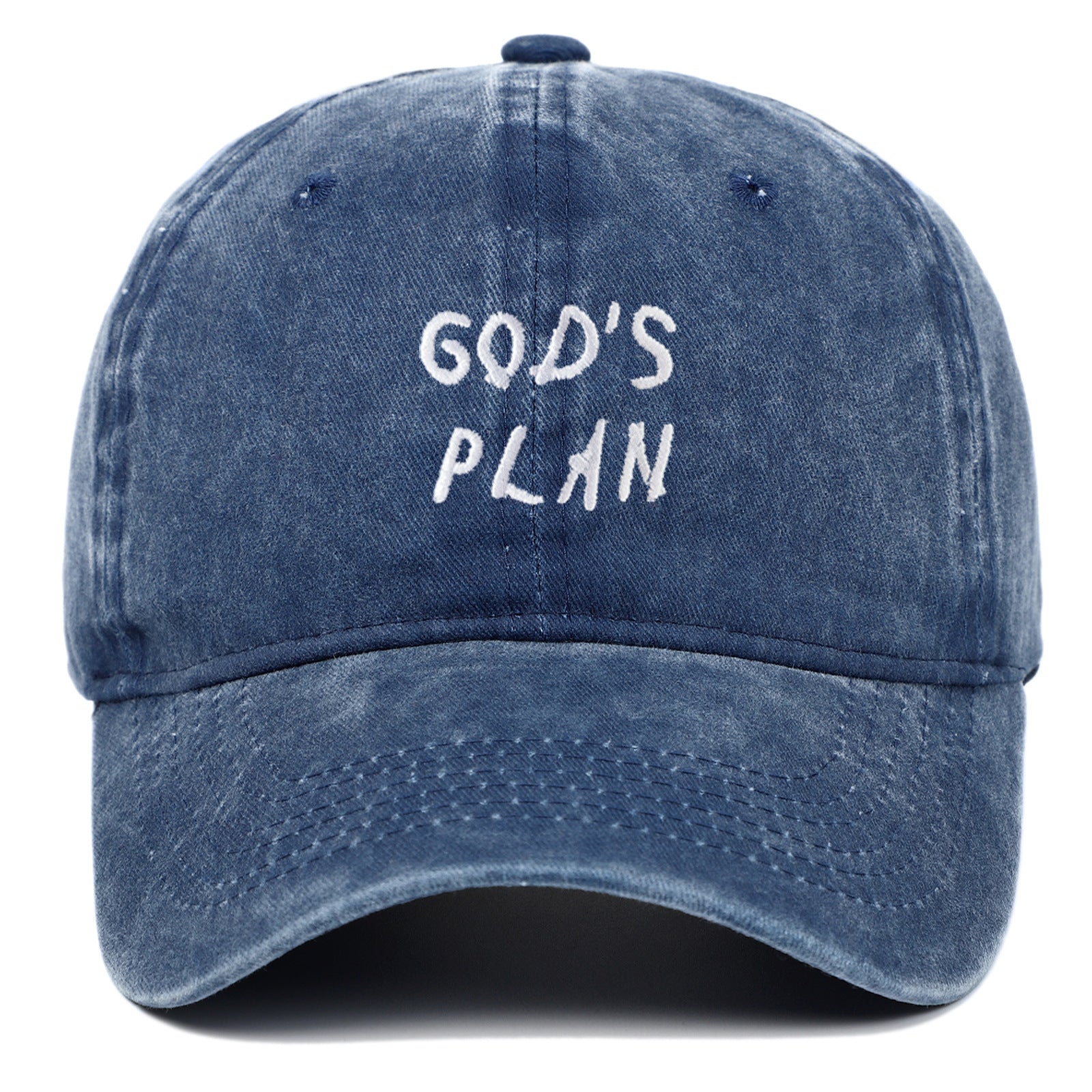 GODS PLAN Embroidered Baseball Cap Pure Cotton Washed - Urban Caps