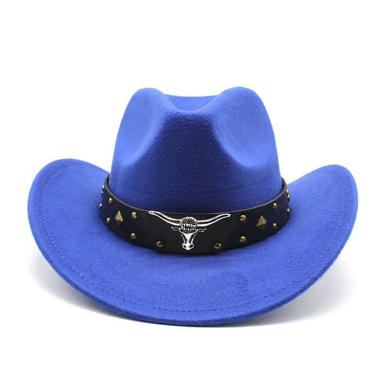 Polyester Retro Jazz Western Cowboy Hat - Urban Caps