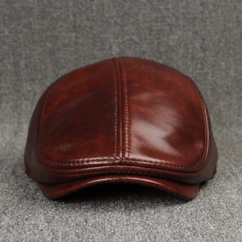 First Layer Cowhide Comfortable And Fashionable Sunscreen Beret - Urban Caps