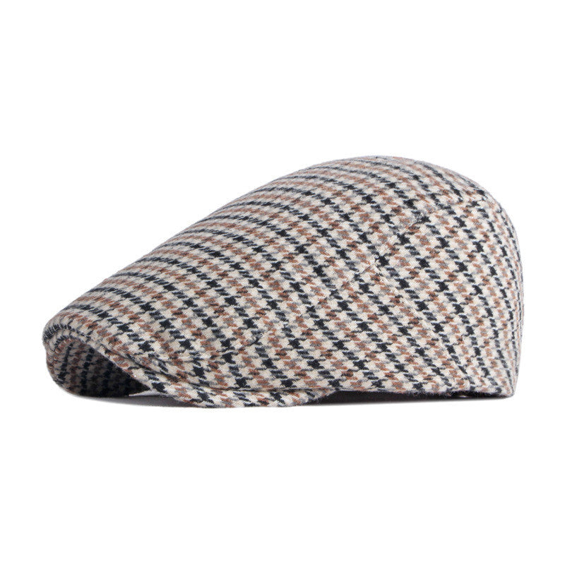 Fashion Retro Beret Houndstooth - Urban Caps