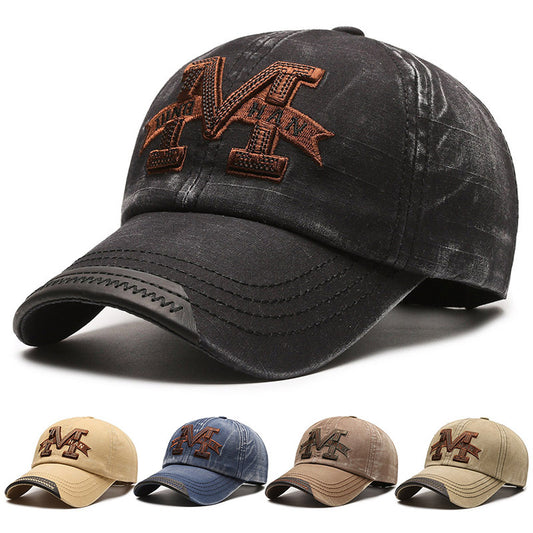 American Washed Denim Baseball Cap Couple Spring and Autumn
