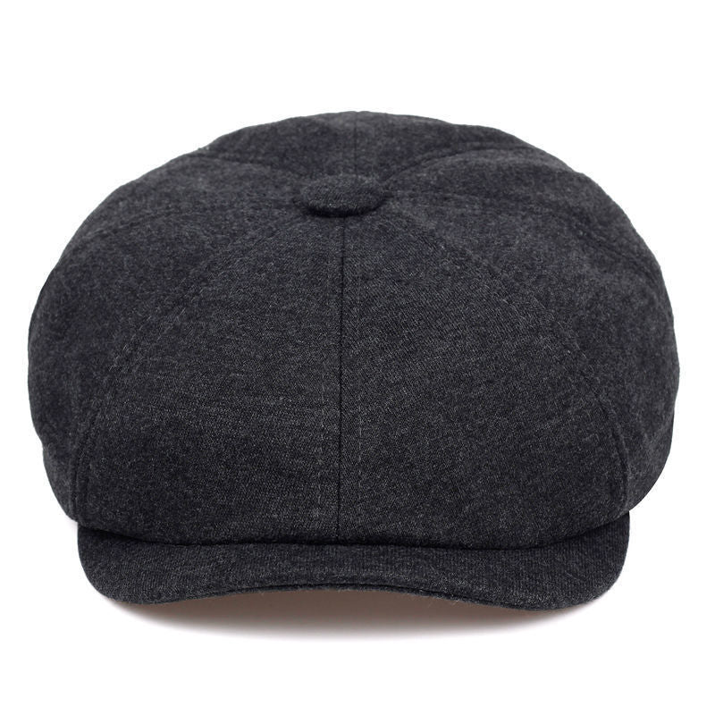 Retro Fashion Male British Wild Beret Octagonal Hat - Urban Caps