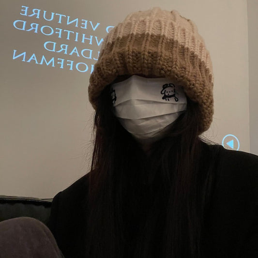 Woolen Cap Children's Autumn And Winter Warm Ear Protection Atmosphere Knitted Hat - Urban Caps