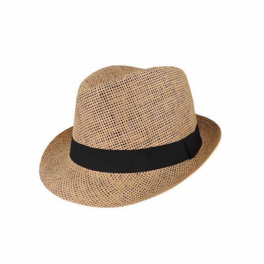 Jett Kids Trilby Hat – Woven Natural Fibre with Adjustable Fit, Ages 3+