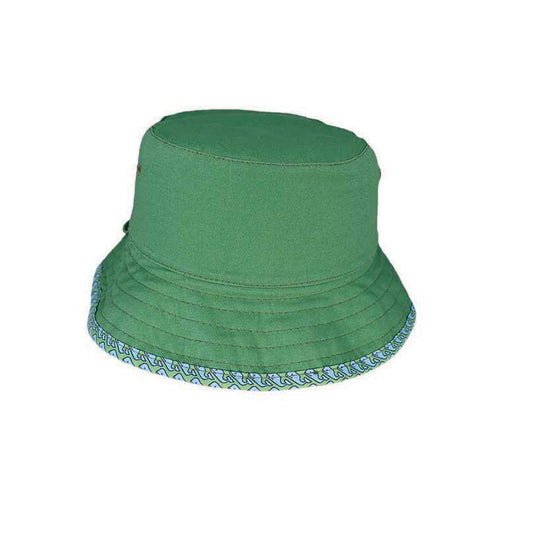 Alvin Kid’s Reversible Cotton Bucket Hat with Whale Print and UPF 50+ Protection