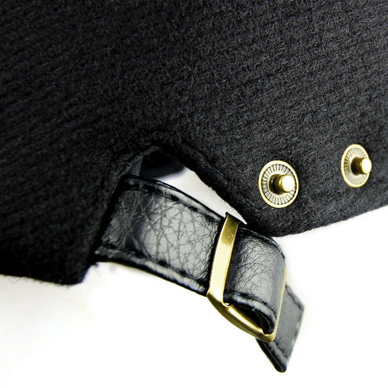 Outdoor Autumn And Winter Woolen Hat Men's Beret - Urban Caps