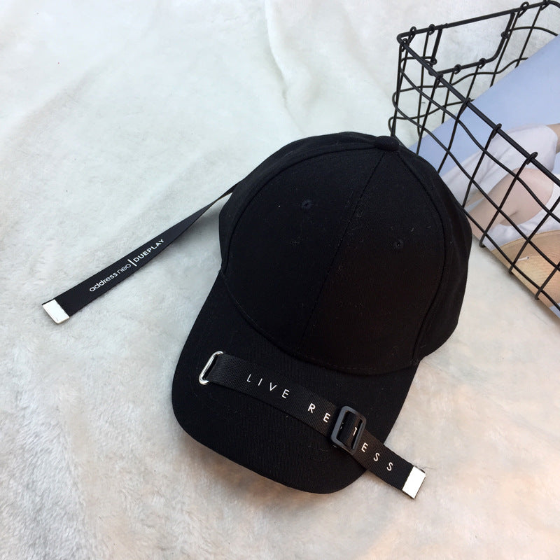 Outdoor Travel Sunscreen Webbing Buckle Baseball HAT