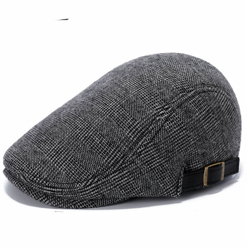 Outdoor Autumn And Winter Woolen Hat Men's Beret - Urban Caps