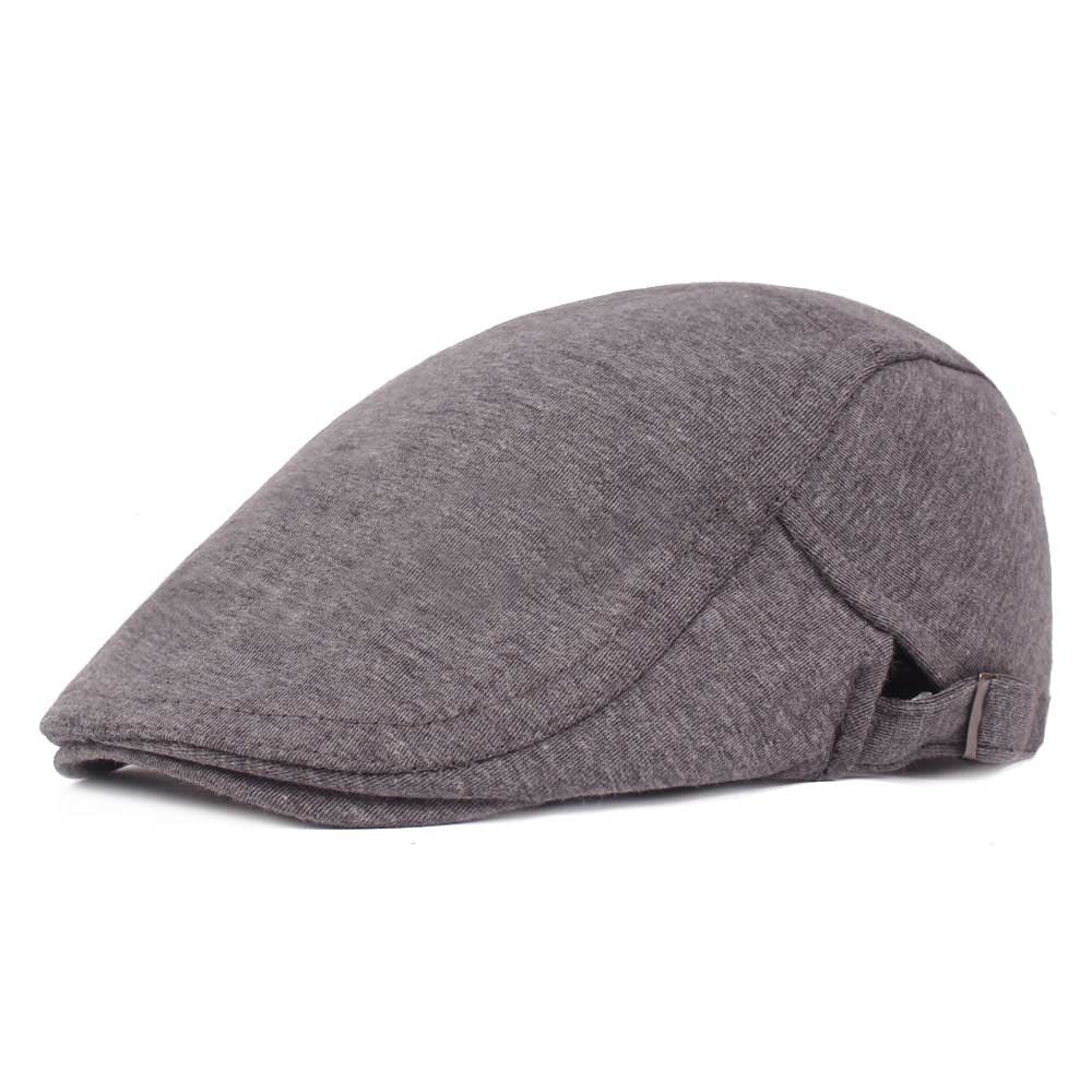 Men’s Adjustable Wool Felt Peaked Cap – Minimalist Tapered Style - Urban Caps