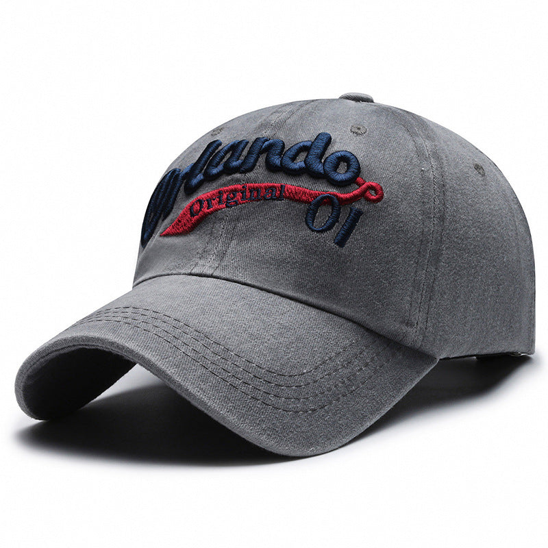 Baseball Cap Women's American-style Face-looking A Little Retro Washed Men's - Urban Caps