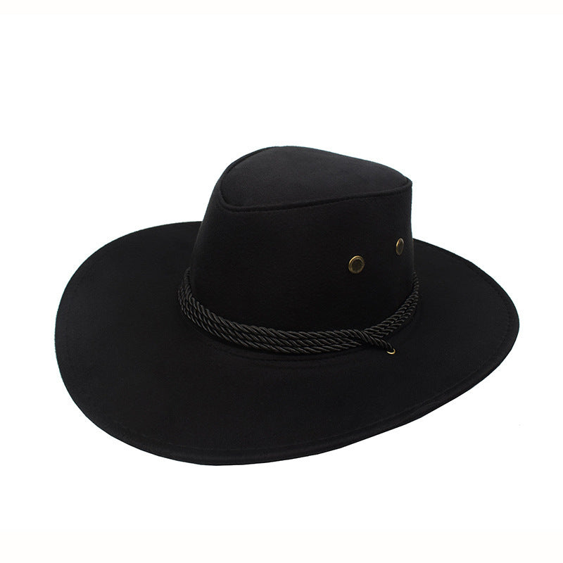 Cowboy Hat Spring And Summer Outdoor Sun Hat Men's Horse Riding Beach Hat - Urban Caps