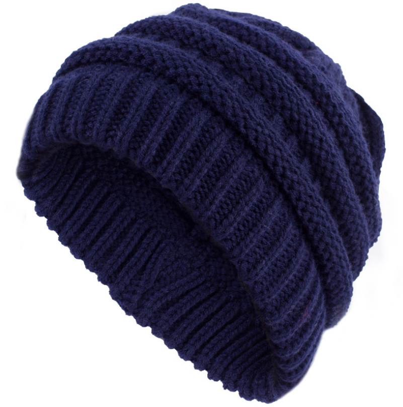 Cable Knit Fuzzy Lined High Bun Beanie - Urban Caps